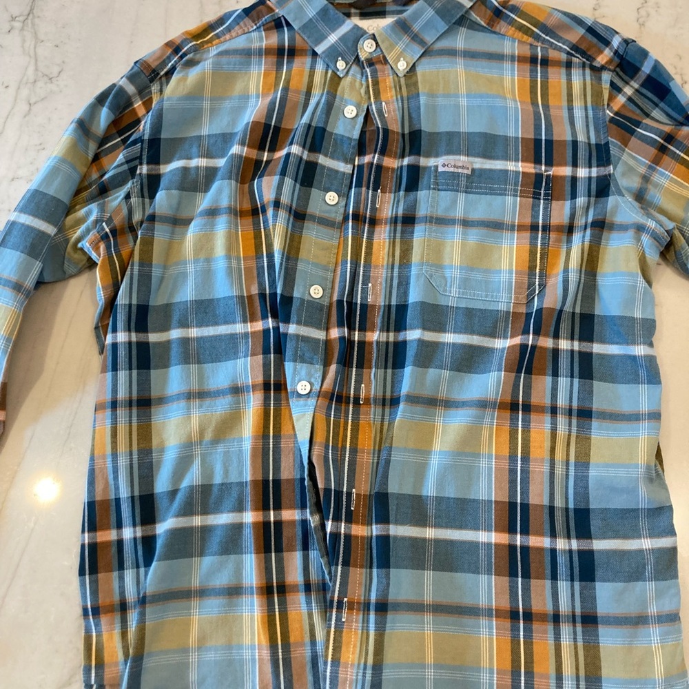 Columbia size XL stretch flannel shirt